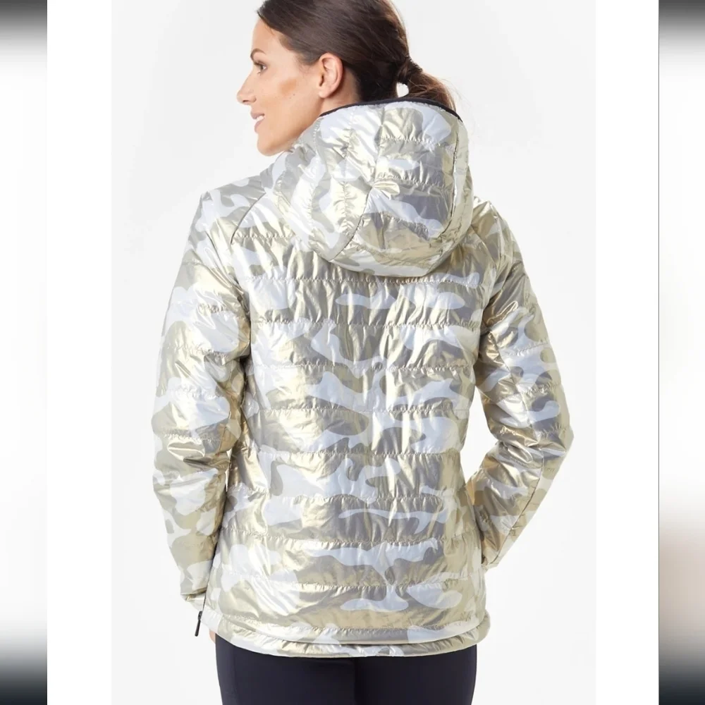 LOLE,‎ Aviva Jacket, Gold Camo, Size XS